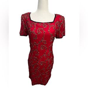 chaudry kc women's‎ beaded dress size medium NWT